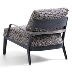 Chaise de loisirs minimaliste en lin et charbon de bois Gary Flax