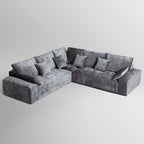 Le canapé d'angle sectionnel gris Empress