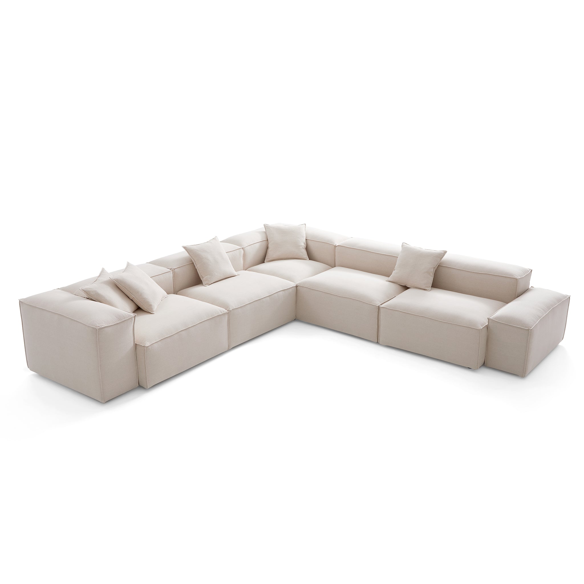 Canapé d'angle modulaire Freedom kaki