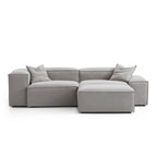 Canapé modulaire Freedom gris neuf avec pouf