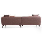 Causeuse Chas Tangerine en polyester et lin