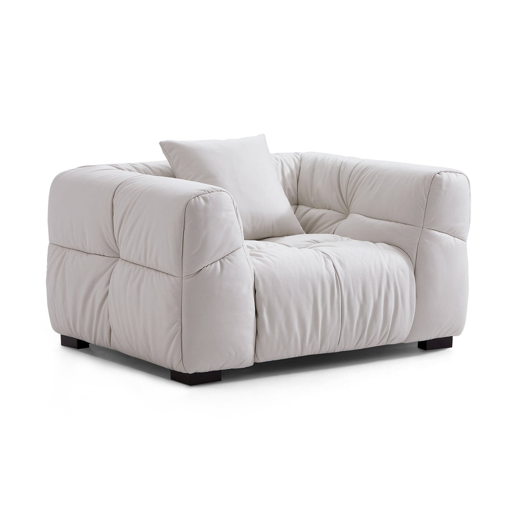 Fauteuil Boba en cuir noir