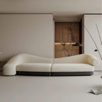 Canapé incurvé en velours haut de gamme Arcana