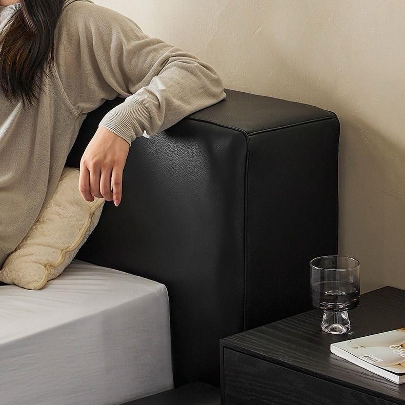 Lit en cuir Charcoal Toast