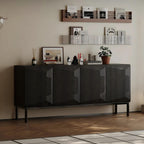 Buffet en bois massif noir Florence