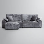 Le canapé et le pouf beiges Empress