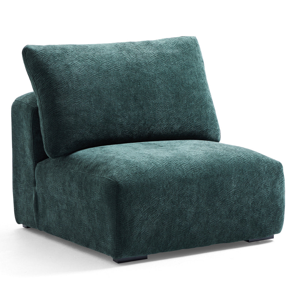 Le canapé et le pouf Empress Green