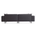 Canapé en cuir beige noble