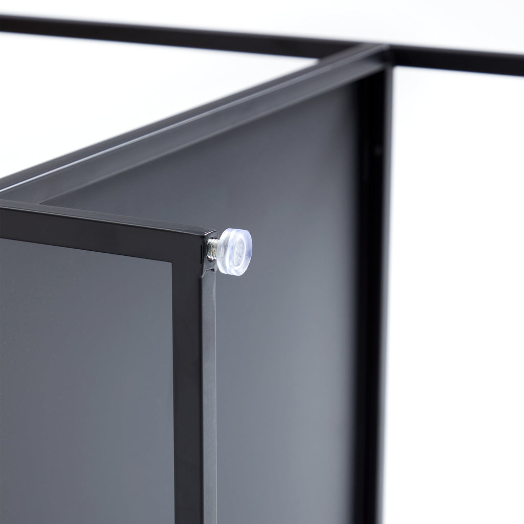 Table d'appoint de rangement en noyer Blacksteel