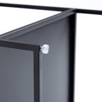 Table d'appoint de rangement en noyer Blacksteel