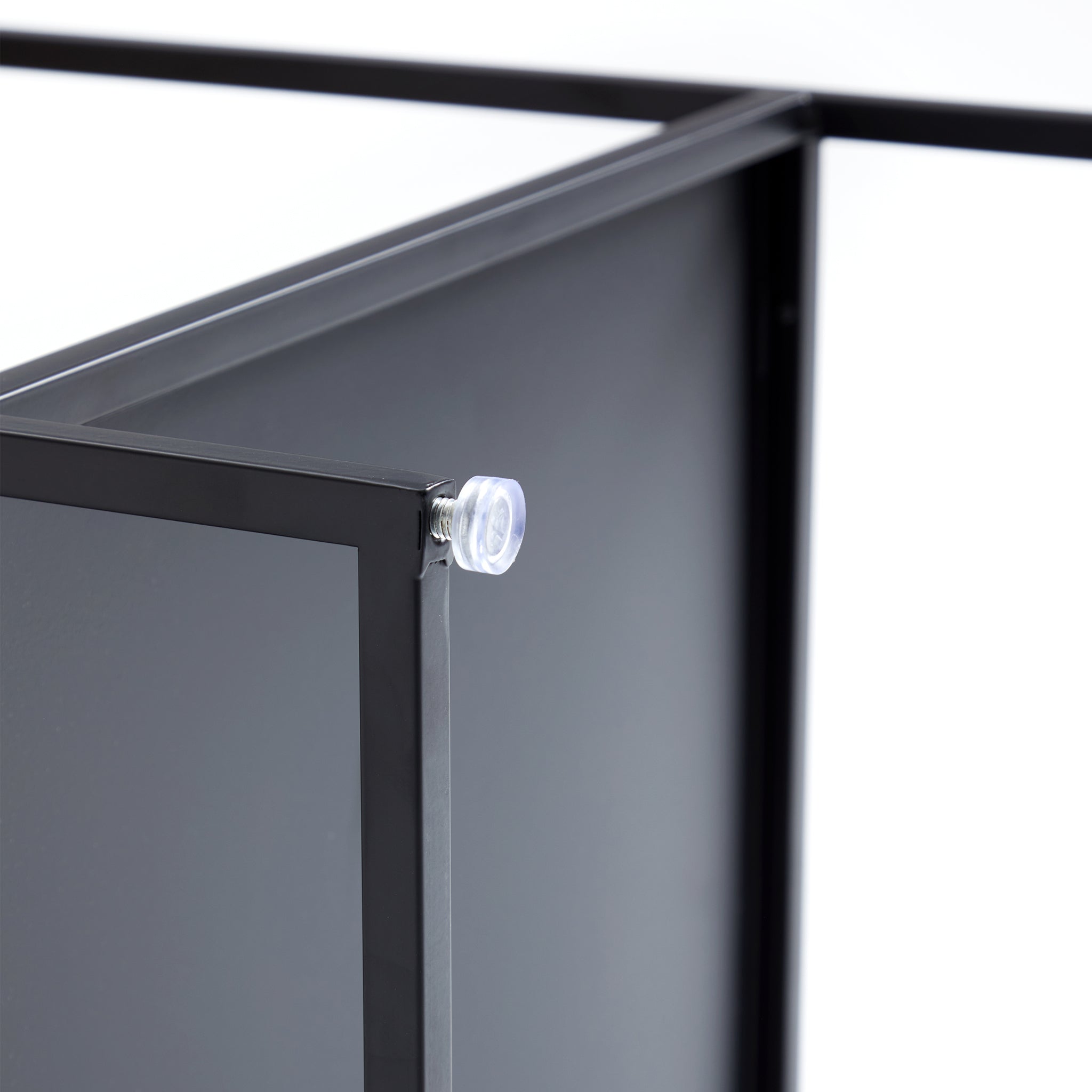 Table d'appoint de rangement en noyer Blacksteel