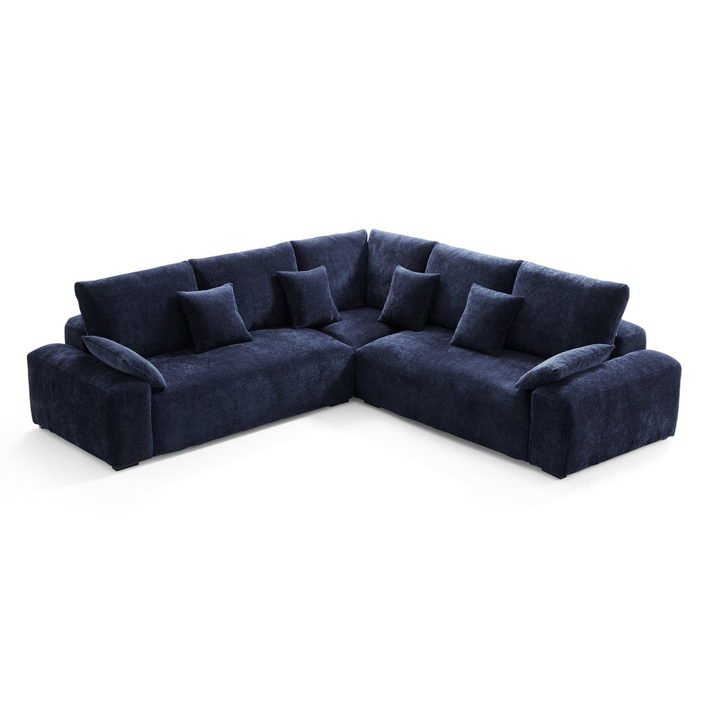 Le canapé d'angle bleu marine Empress
