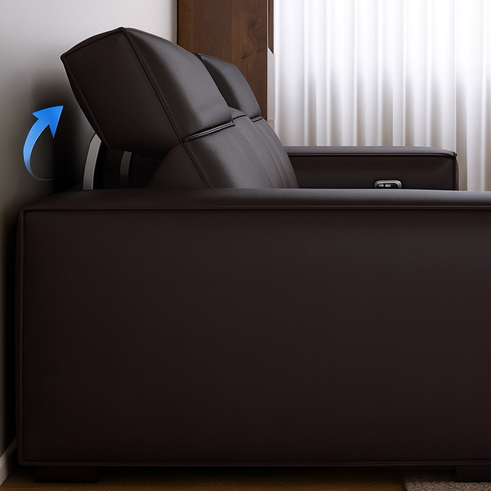 Canapé inclinable électrique Gallant en cuir pleine fleur