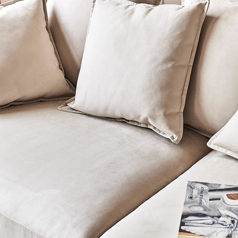 Canapé 3 places en velours kaki Filippo