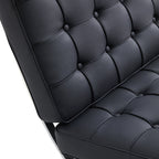 Fauteuil de salon en cuir Barcelona