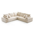 Le canapé d'angle sectionnel gris Empress