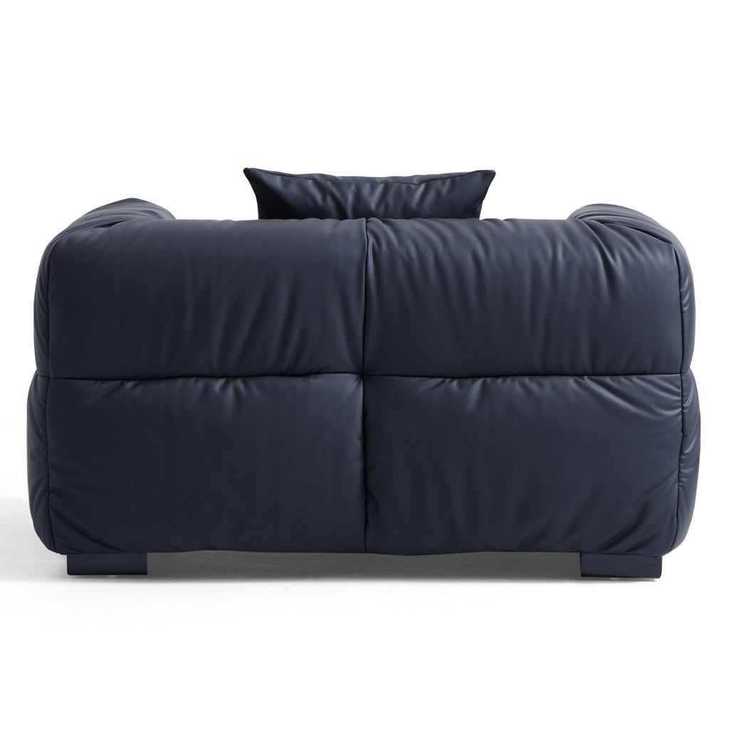 Fauteuil Boba en cuir noir