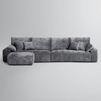 Le canapé et le pouf beiges Empress