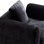 Fauteuil d'appoint en peluche Obsidian
