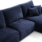 Le canapé d'angle bleu marine Empress