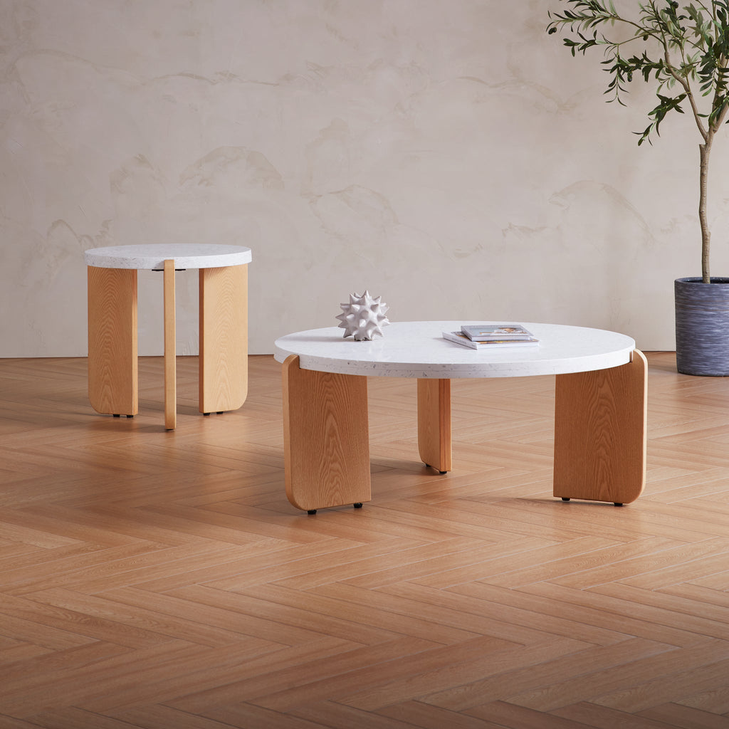 Table basse en terrazzo