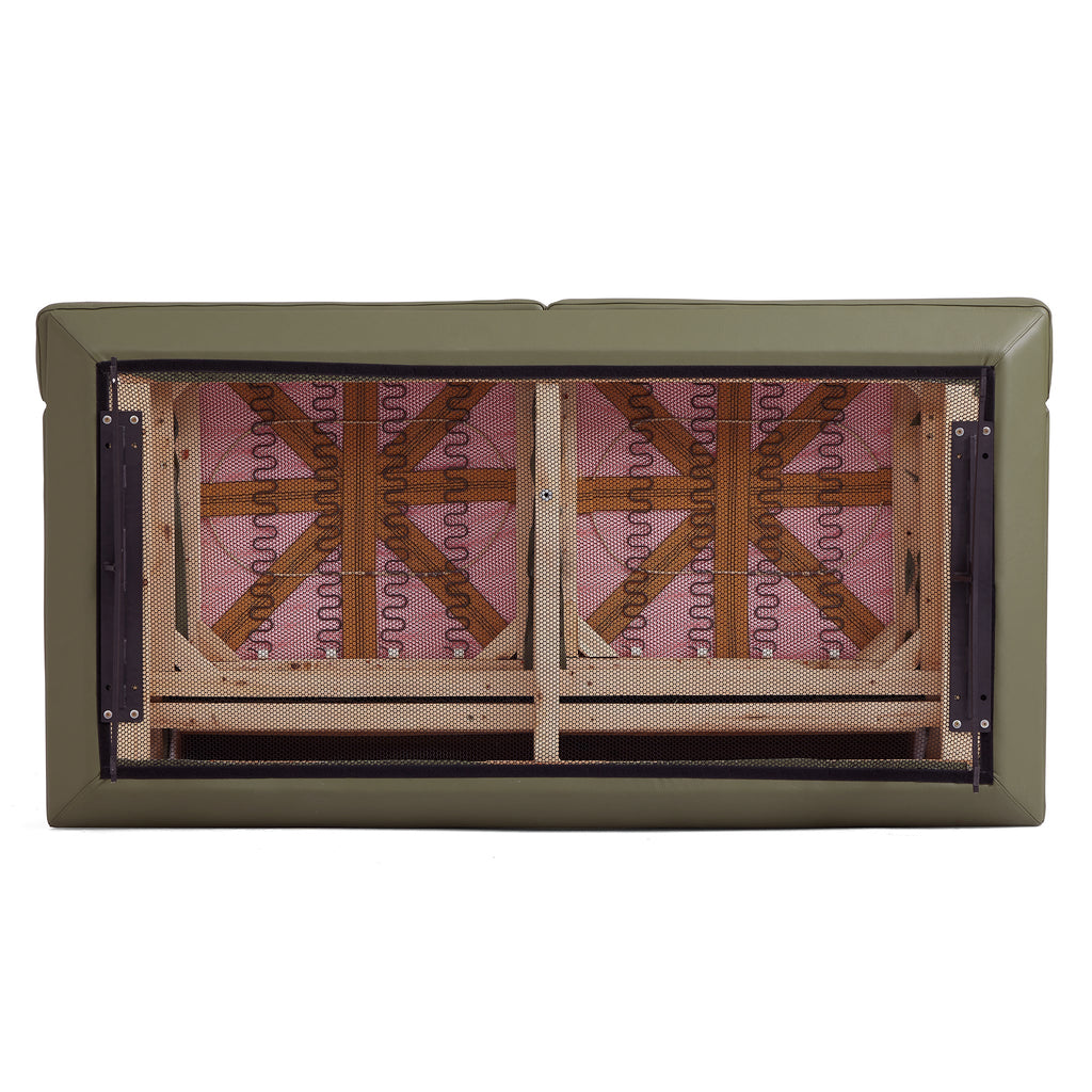 Canapé Olivia en cuir véritable pleine fleur