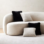 Coussin en fausse fourrure de luxe Belton