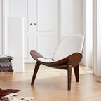 Chaise à coque noire Mermaid Wegner