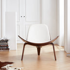 Chaise coquillage blanche Mermaid Wegner