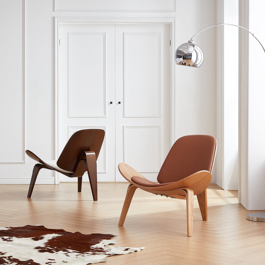 Chaise coquillage blanche Mermaid Wegner