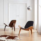 Chaise coquillage marron Mermaid Wegner