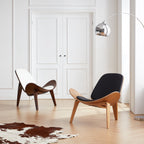 Chaise coquillage marron Mermaid Wegner