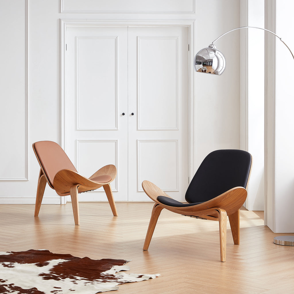 Chaise coquillage blanche Mermaid Wegner