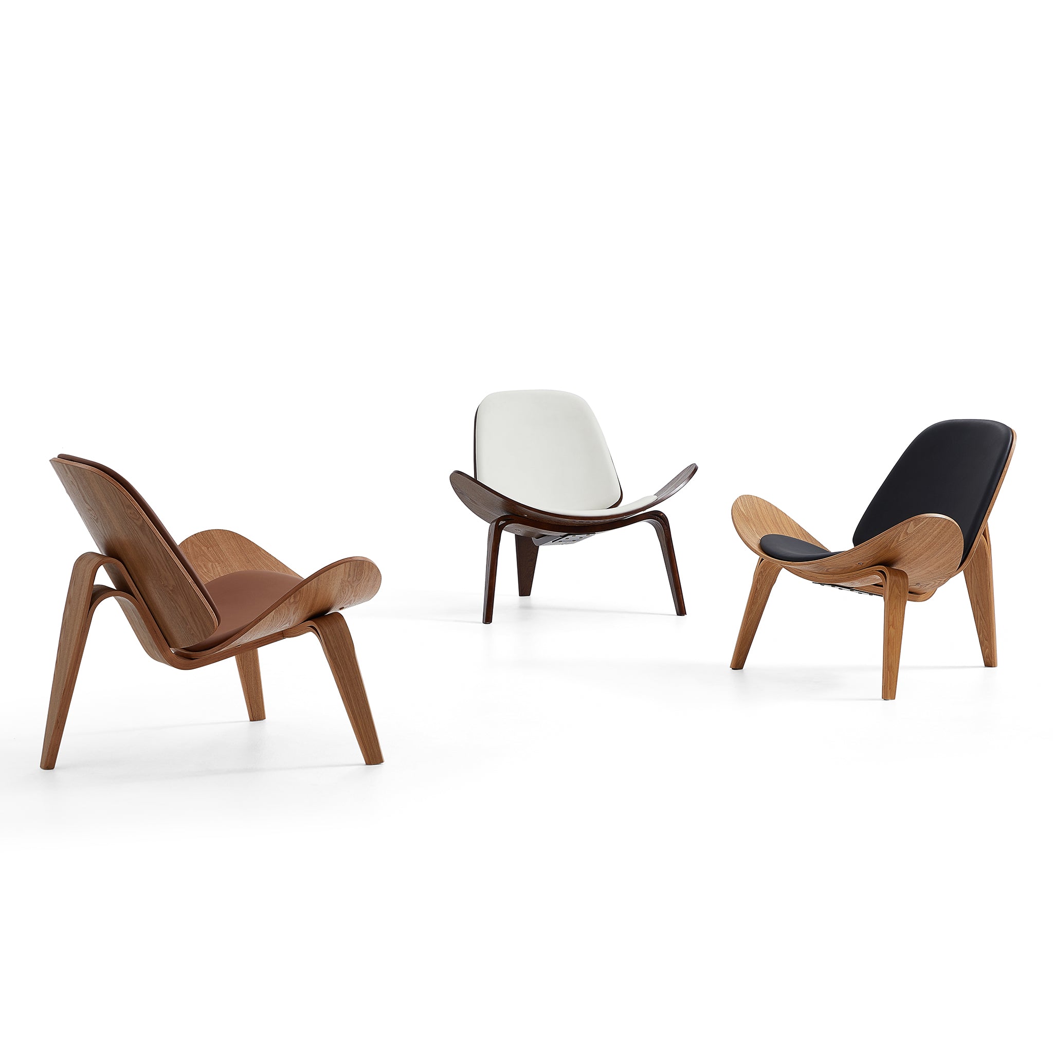 Chaise coquillage marron Mermaid Wegner