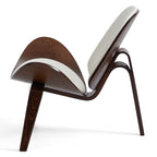 Chaise à coque noire Mermaid Wegner