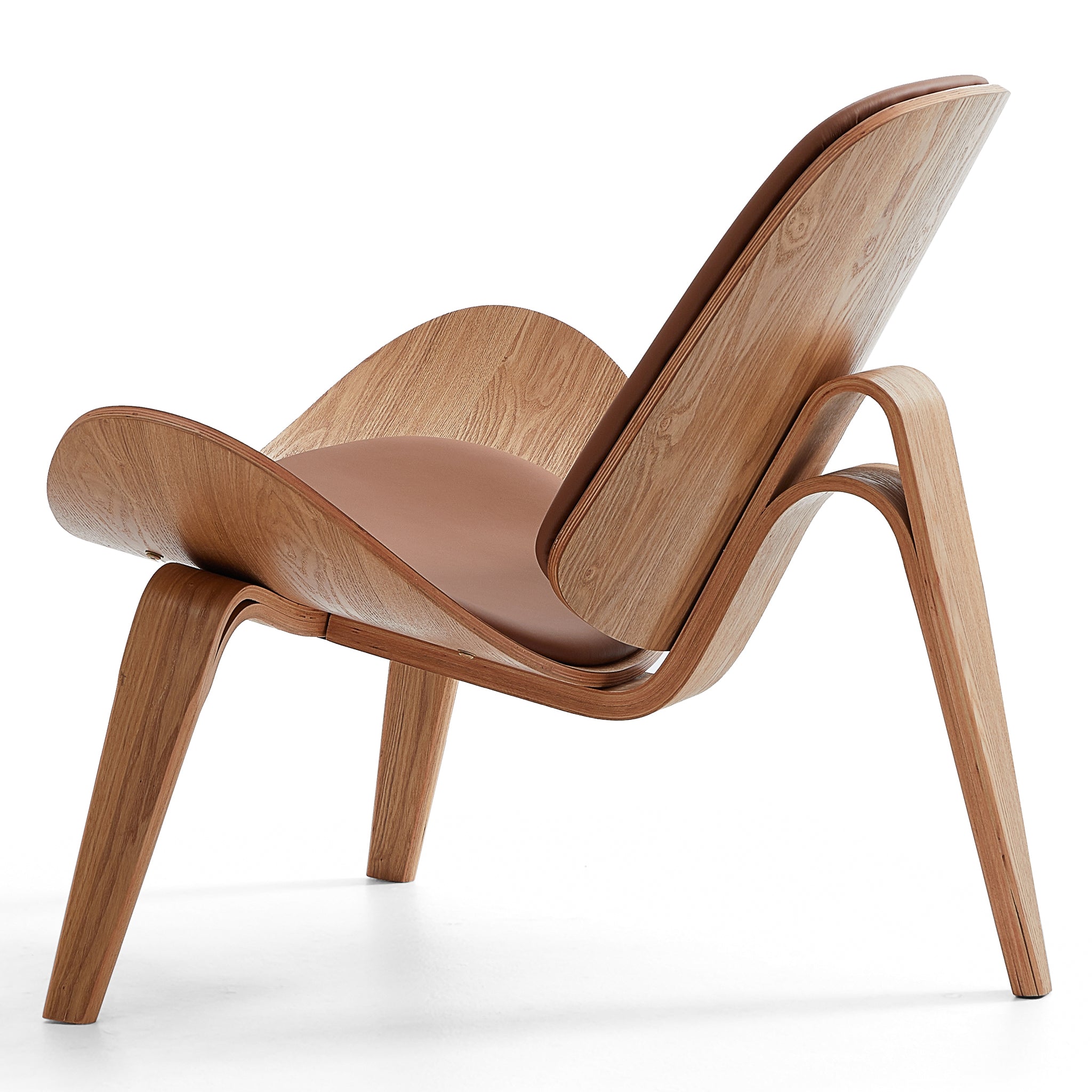 Chaise coquillage marron Mermaid Wegner