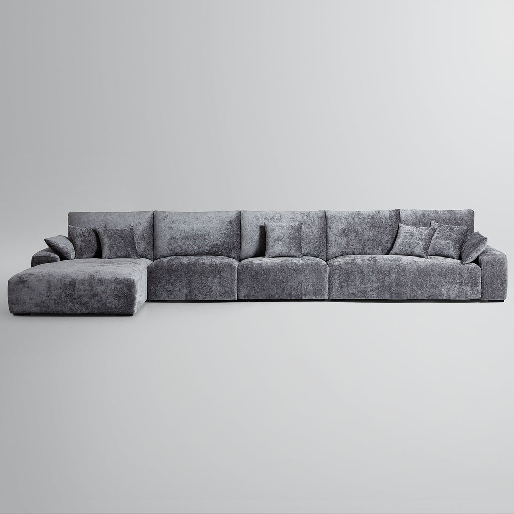 Le canapé d'angle beige Empress