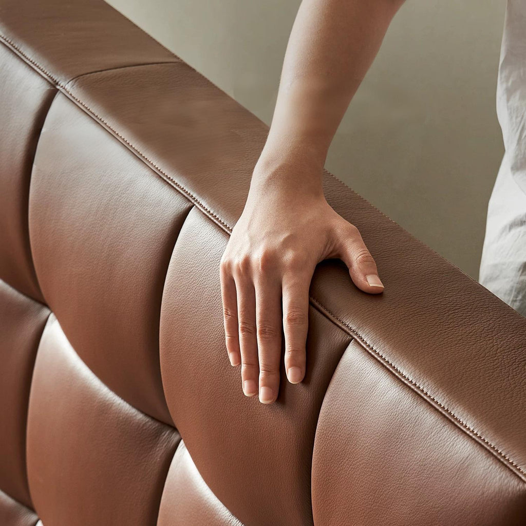 Lit en cuir Mocha Slice