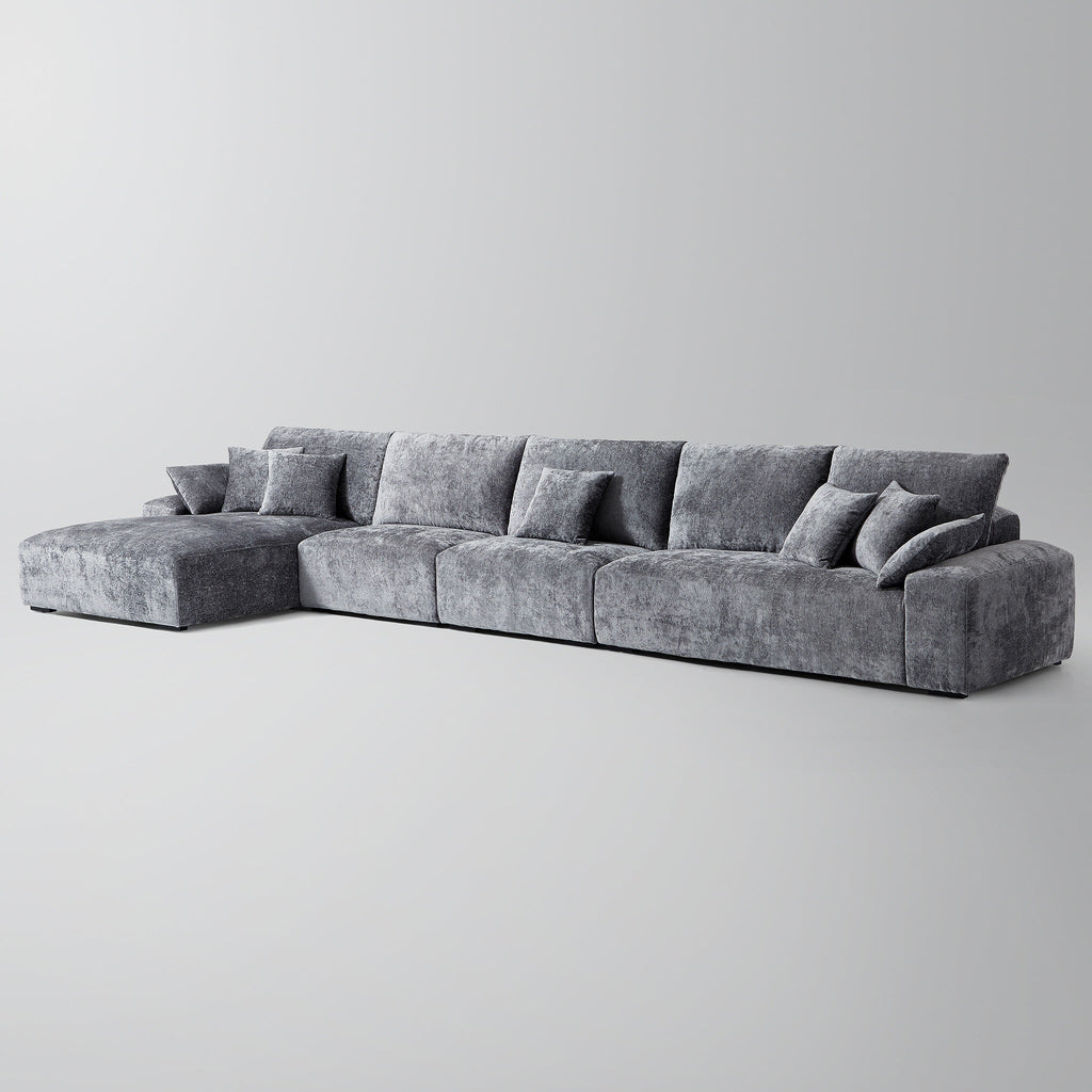 Le canapé d'angle jaune Empress