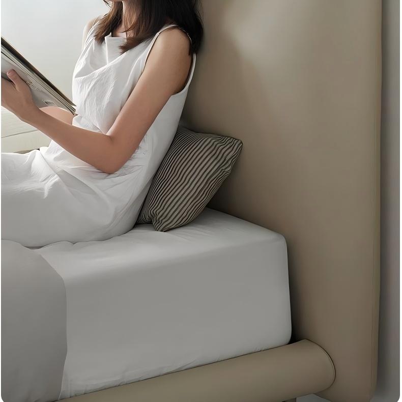 Lit en cuir Choco Swirl