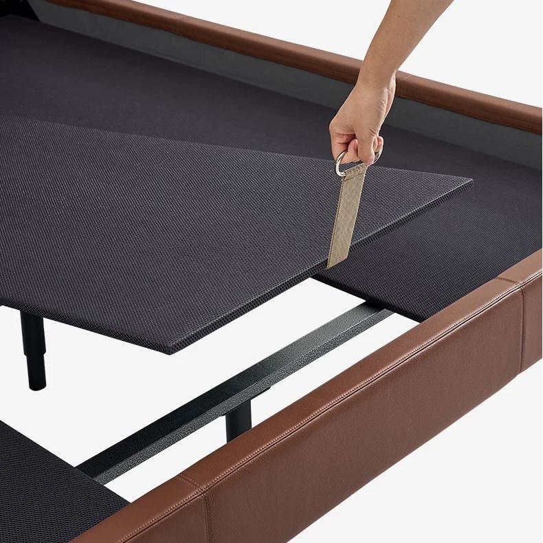 Lit en cuir Mocha Slice