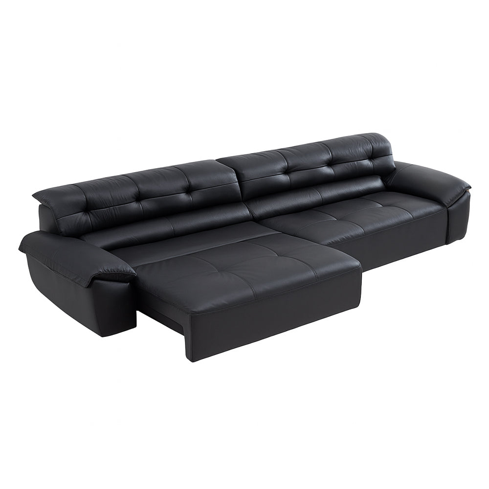 Canapé-lit en cuir Ridhay