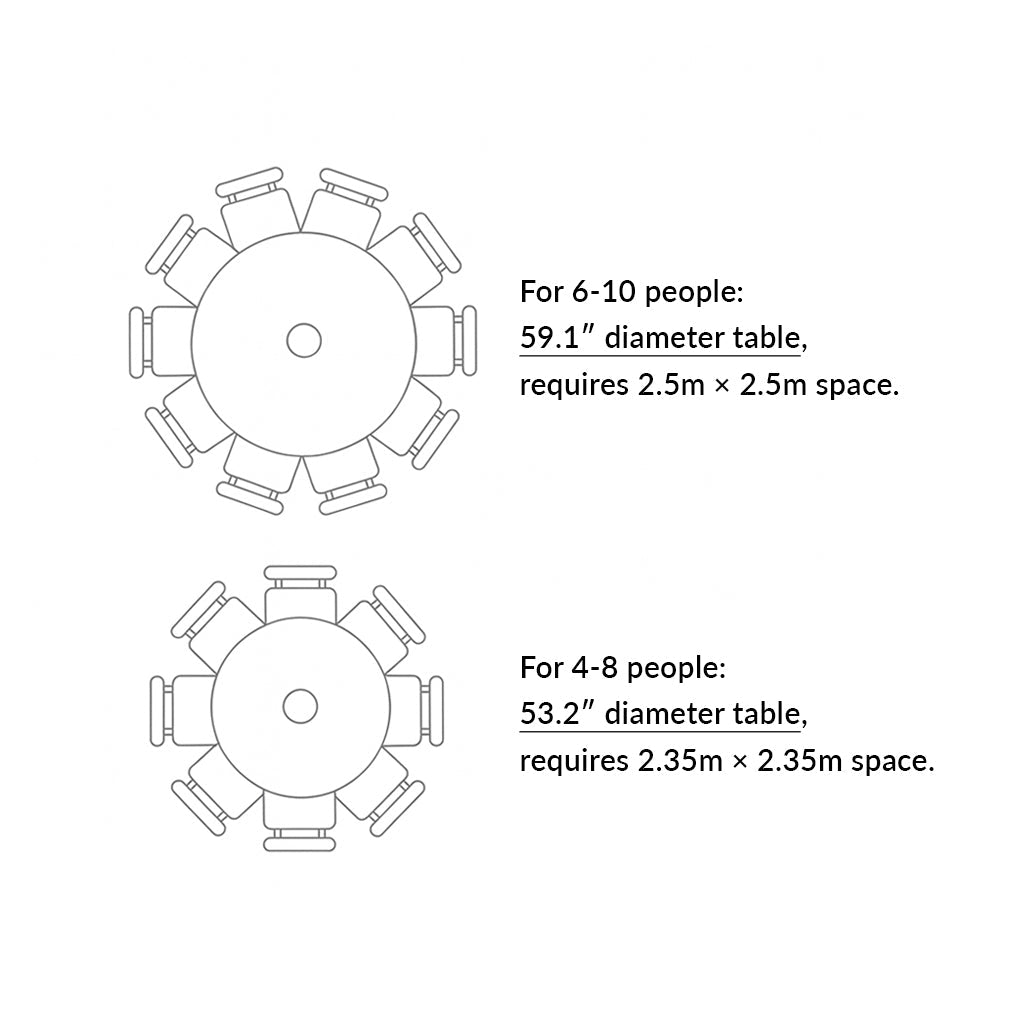 Table à manger ronde Dysis