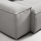 Canapé sectionnel blanc Freedom Modular en forme de U