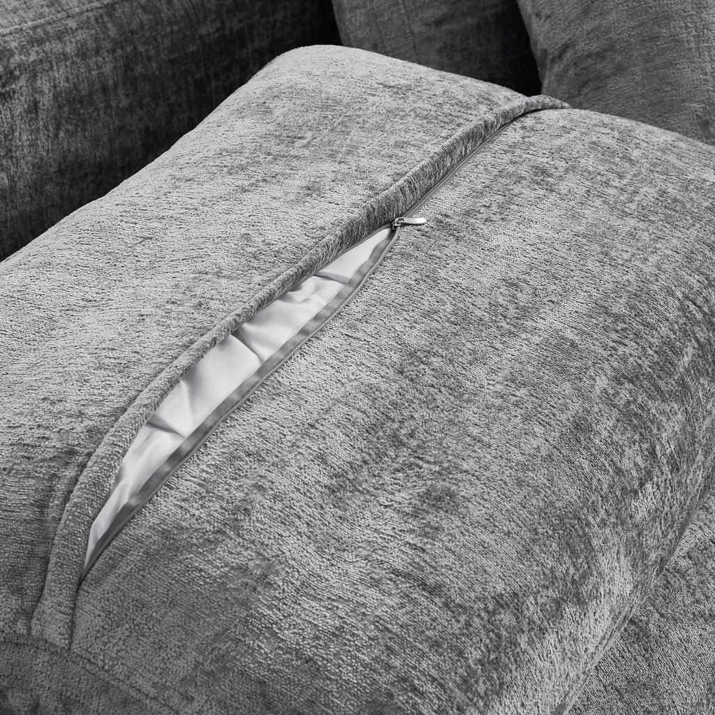 L'ensemble de canapés gris Empress