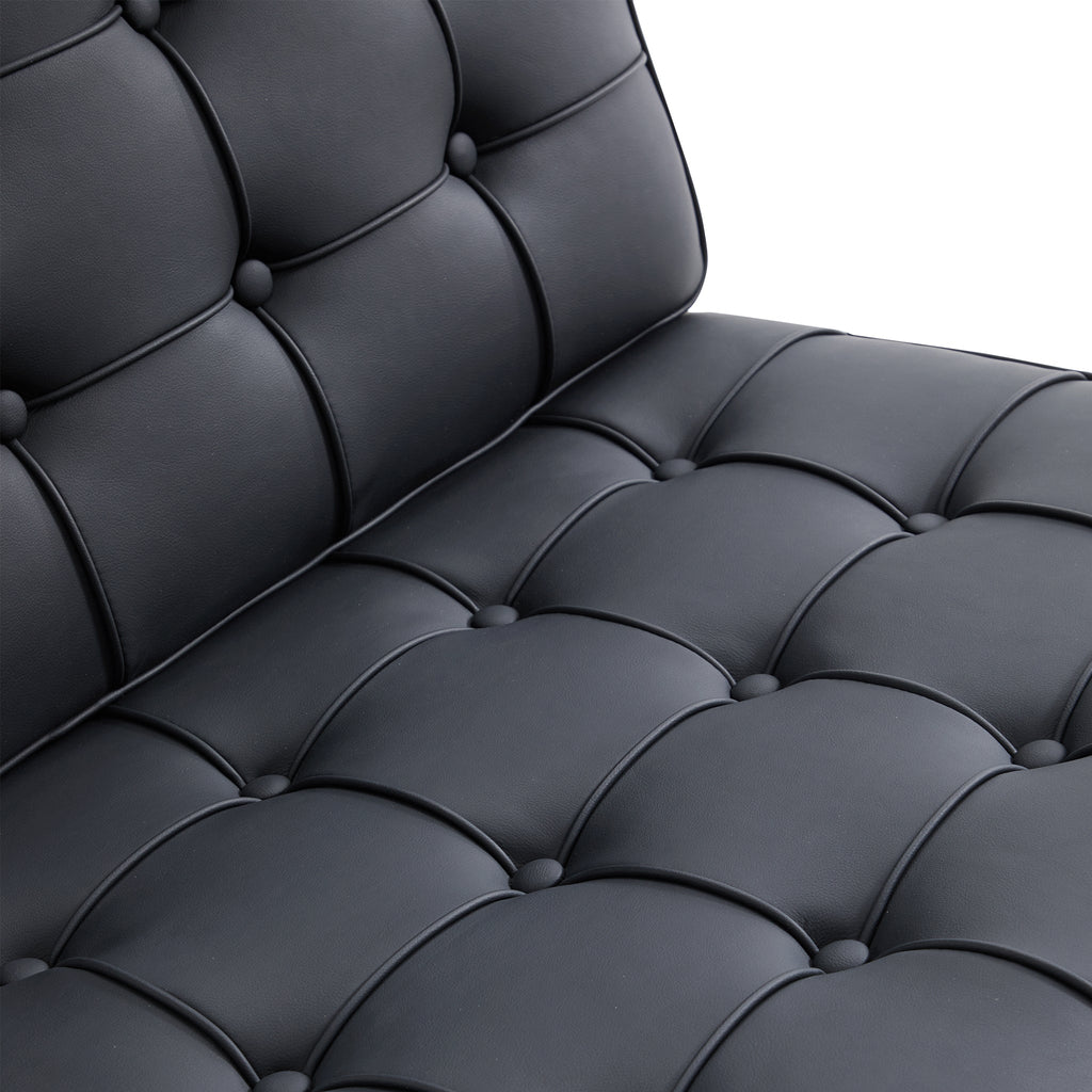 Fauteuil de salon en cuir Barcelona