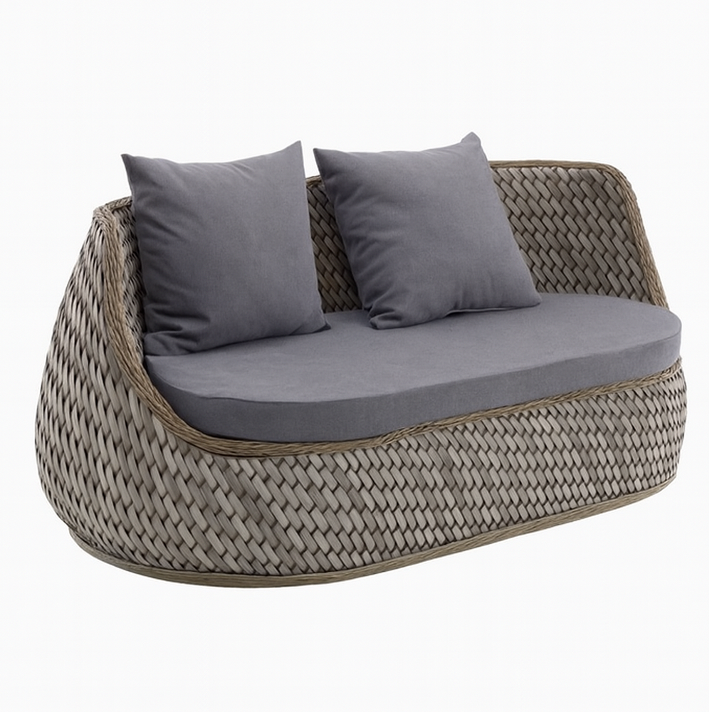 Ensemble de salon de jardin tissé Strafford avec coussins