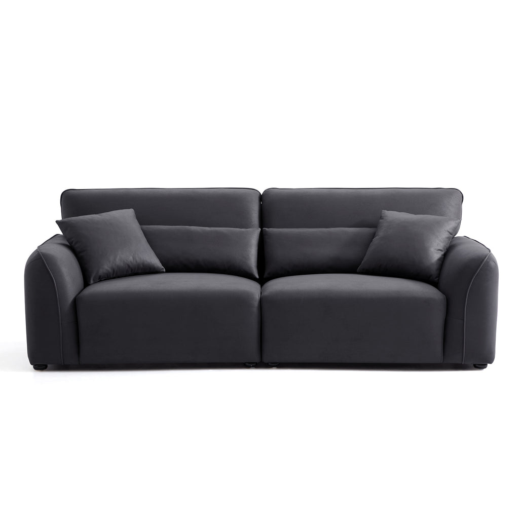 Canapé noir minimaliste Milano Moda