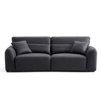 Canapé noir minimaliste Milano Moda