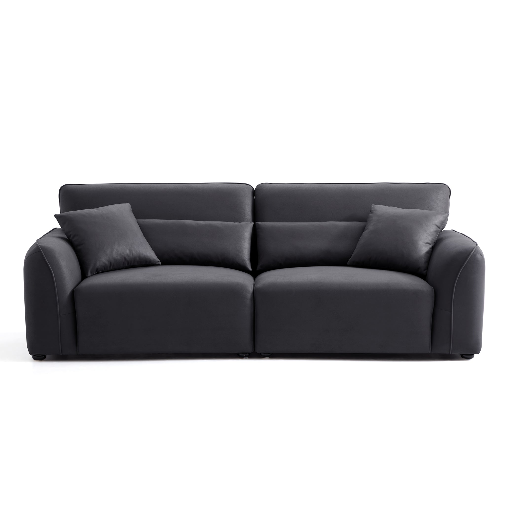 Canapé noir minimaliste Milano Moda